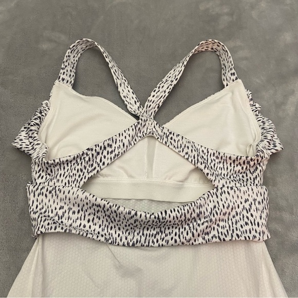 Lululemon Wrap It Up Tank Top Dottie Dash White Black/White 21951 - Picture 9 of 10